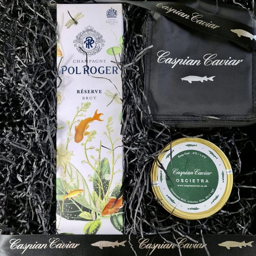 Champagne & Caviar Gift Box (Pol Roger & Oscietra)