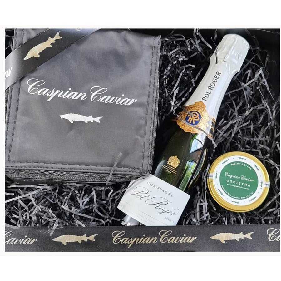 Half Bottle Champagne & Oscietra Caviar Gift Box