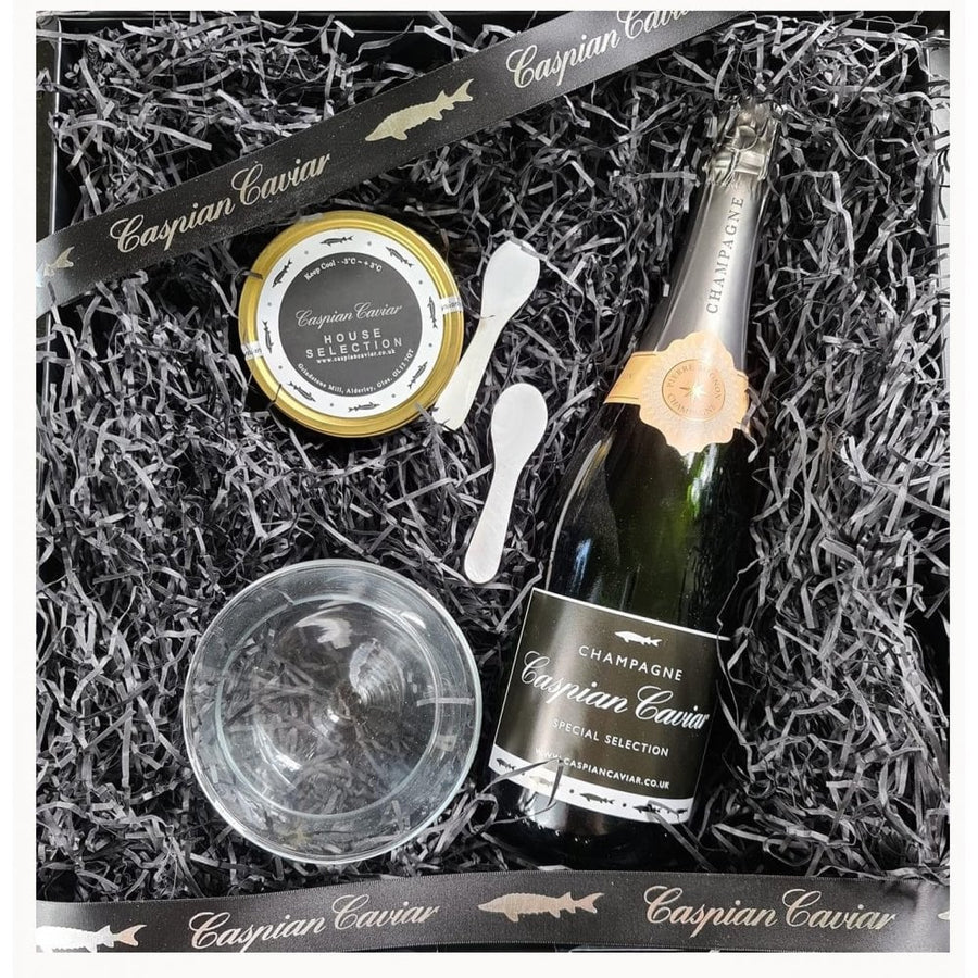 House Champagne & Caviar Gift Set