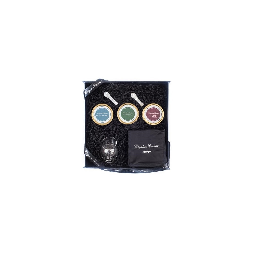 Classic Caviar Trilogy Gift Box (Beluga, Oscietra & Sevruga)